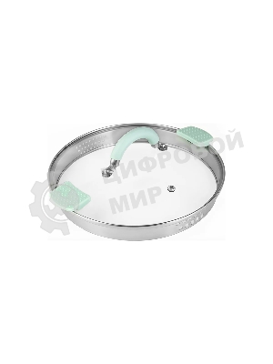 Кастрюля LARA LR02-541 MINT 18x10 см, 2,4 л, носик, индукционное дно, крышка с бортом, полипропилен, силикон, нержавеющая сталь