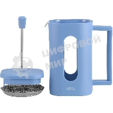 Френч-пресс LARA LR06-57-600 0,6 л, жаропрочное боросиликатное стекло