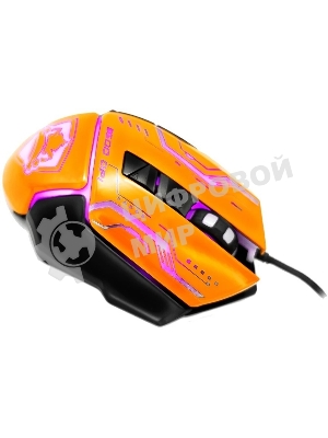 Мышь проводная Ritmix ROM-363 оранжевый, 3200 dpi, USB, кнопки - 7