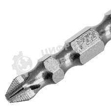 Бита двухстор. Gross PH2-PZ2х45мм, сталь S2, 10шт.