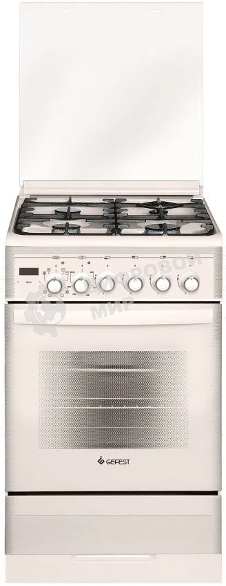 Плита комбинированная Gefest ПГЭ 5302-04 0267 бежевый, конфорок 4 газовых, духовка 55 л, 50 см x 85 см x 58.5 см