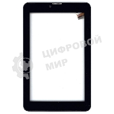 Сенсорное стекло (тачскрин) для Irbis TZ747, черное с рамкой
