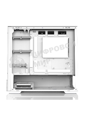 Компьютерный корпус ZALMAN P30 AIR, MATX, белый, WINDOW, 2xCombo (3.5'' or 2.5''), 3x2.5