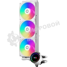 Система жидкостного охлаждения PcCooler DA360 WH ARGB Soc-AM5/AM4/1200/1700/1851 белый 4-pin Al 300W Ret (DA360-WHAWXX-GL)