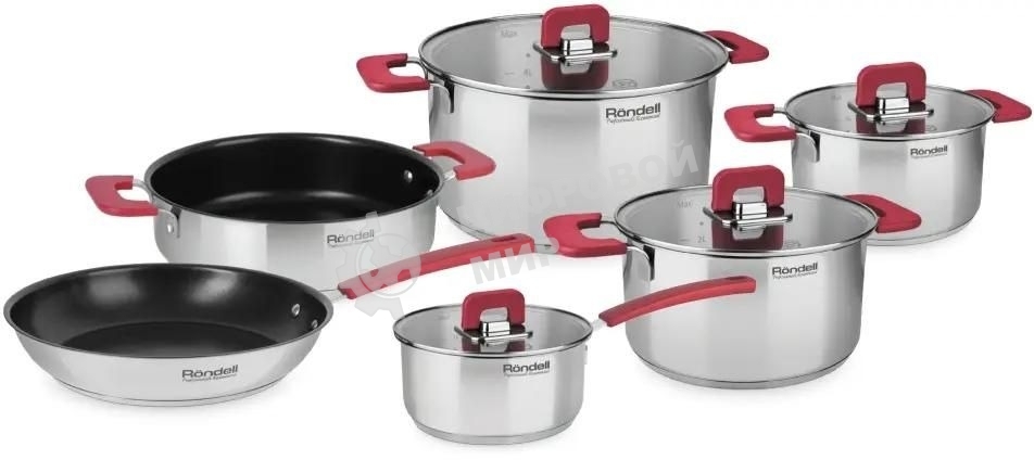 Набор посуды 10 предм Rondell Savvy RDS-1189