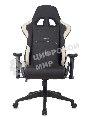 Кресло Бюрократ VIKING 5 AERO WHITE черный/белый, экокожа, 120 кг, механизм качания