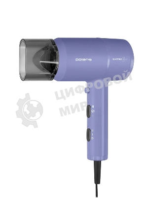 Фен Polaris PHD-1110 голубой, 1600 Вт, ионизация