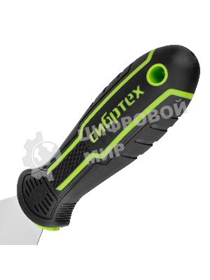 Шпательная лопатка из нержавеющей стали Сибртех 75 мм, двухкомпонентная рукоятка