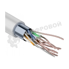 Кабель FTP PROconnect 4PR 24AWG, CCA, cat.5e, PVC, серый, бухта 25 м