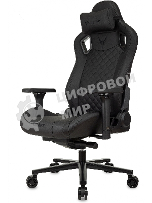 Кресло Knight Craft черный, экокожа, 120 кг, механизм качания