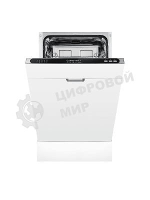 Встраиваемая посудомоечная машина Maunfeld MLP4529A01 Light Beam, черный, 44.8 см, 9 компл., 49 дБ, класс A++
