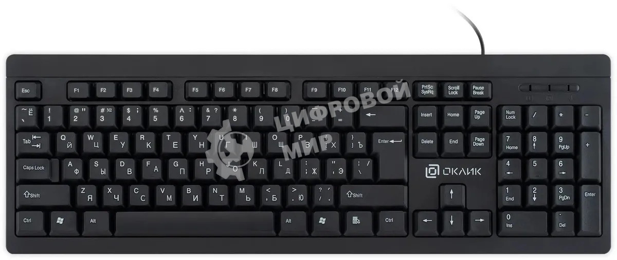 Клавиатура Oklick 95M проводная, USB Type-A, чёрный