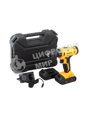 Дрель-шуруповерт Вихрь ДА-18Л-2к, 18 В, 2 Ач, 45 Нм, щеточный