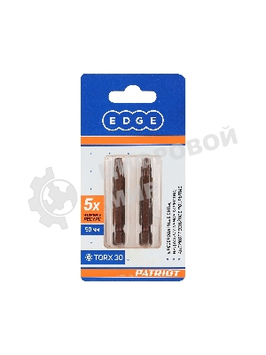 Бита EDGE by PATRIOT T30, сталь S2, длина 50 мм, 2шт в блистере