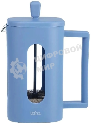 Френч-пресс LARA LR06-57-600 0,6 л, жаропрочное боросиликатное стекло