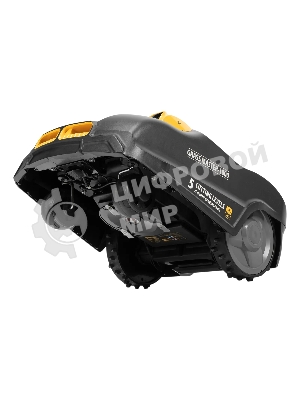 Робот-газонокосилка Denzel Grass Master 1000, ультразвуковой датчик, 3 Ач, LCD дисплей, Wi-Fi