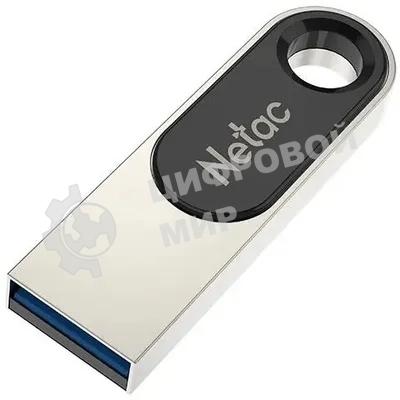Флешка USB Netac U278 (NT03U278N-032G-32PN), 32Gb, USB 3.0, R/W 90/45, серебристый/черный