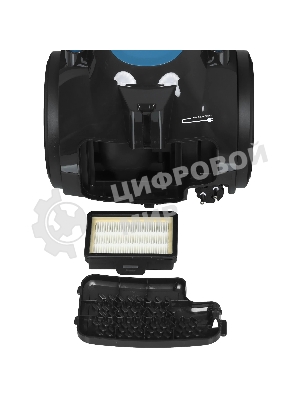 Пылесос Bosch BGS05A220 синий/серый, 700 Вт, уборка сухая, пылесборник контейнер 1.5 л