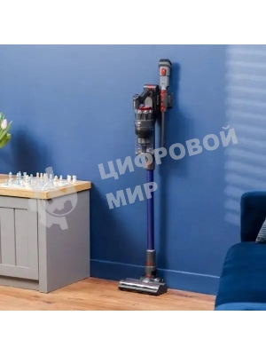 Пылесос вертикальный Zelmer STICK ZSVC822 STEFAN синий/серый, питание от аккумулятора, 200 Вт, уборка сухая, пылесборник 0.35 л