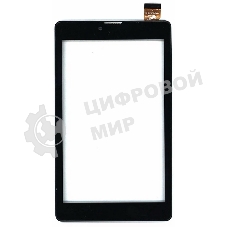 Сенсорное стекло (тачскрин) для Irbis TZ732, черное с рамкой