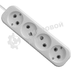 Удлинитель без заземления Defender B240 10 А, 3 м, без заземления