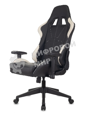 Кресло Бюрократ VIKING 5 AERO WHITE черный/белый, экокожа, 120 кг, механизм качания