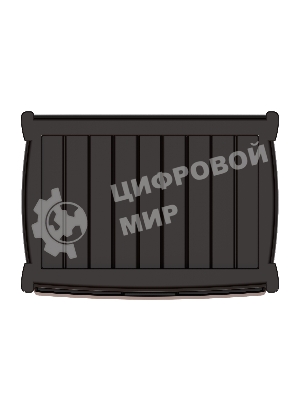 Комод Альтернатива Колорит 4 секц,венге,широкий М8761