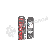 Кабель Smartbuy (iK-512-S14rb) S14 Lightning красный/черный, 3 А, 1 м