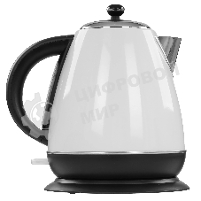 Чайник электрический Hyundai HYK-S4502 1.7 л, 2200 Вт, жемчужный/черный (корпус: нержавеющая сталь/пластик)