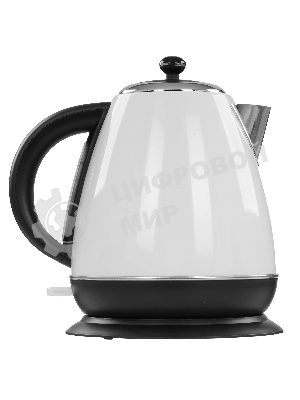 Чайник электрический Hyundai HYK-S4502 1.7 л, 2200 Вт, жемчужный/черный (корпус: нержавеющая сталь/пластик)