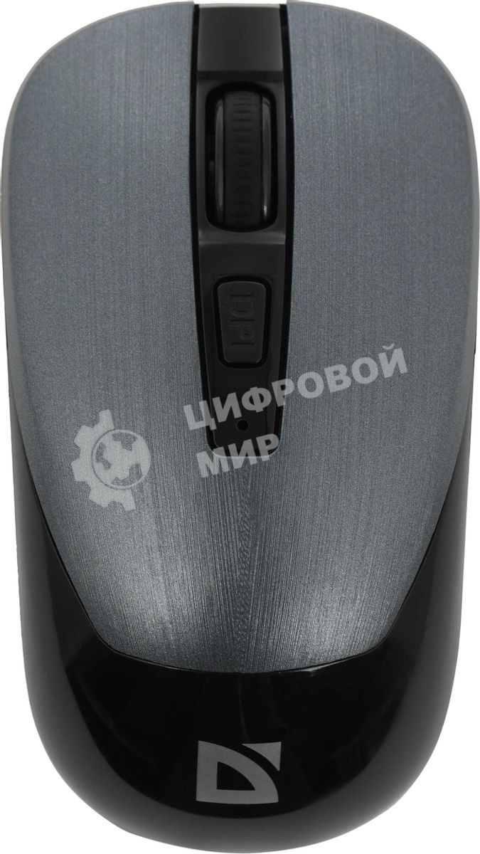 Мышь беспроводная Defender Wave MM-995 серебристый, 1600 dpi, радиоканал, USB, кнопки - 4