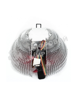 Кулер для процессора Crown CM-91PWM v2 серебристый/красный, 90 мм, алюминий, 2000 об/мин, 20 дБ, 4 pin, 125 Вт, 57 мм