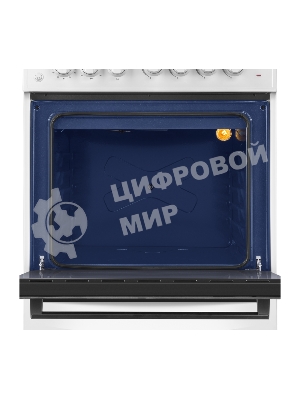 Плита комбинированная Maunfeld MGC60ECW04 белый, газовых конфорок 4 шт, духовка электрическая 65 л, 60 см x 88 см x 65 см