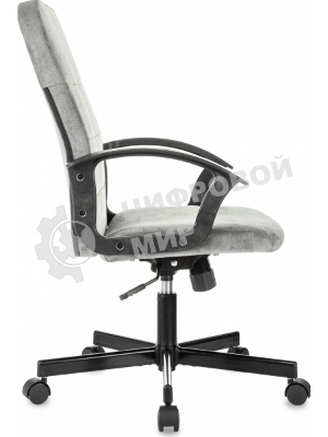 Кресло Бюрократ Triest Fabric серый, ткань