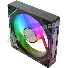 Вентилятор для корпуса Bloody CF-12 LCD ARGb 120х120x25 черный 4-pin 32дБ (упак.:1шт) (CF-12-ARGb120-BK) Ret