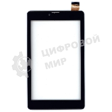 Сенсорное стекло (тачскрин) для Irbis TZ738, черное с рамкой