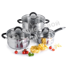 Набор посуды TalleR TR-17190 Телфорд 6 пр. Подходит для всех типов плит (включая индукционную).