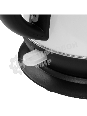 Чайник электрический Hyundai HYK-S4502 1.7 л, 2200 Вт, жемчужный/черный (корпус: нержавеющая сталь/пластик)