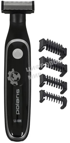 Машинка для стрижки Polaris PHC 0202R черный/серебристый