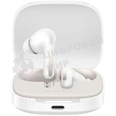 Наушники TWS Xiaomi Redmi Buds 6 белый, внутриканальные, Bluetooth, активное шумоподавление, до 40 ч