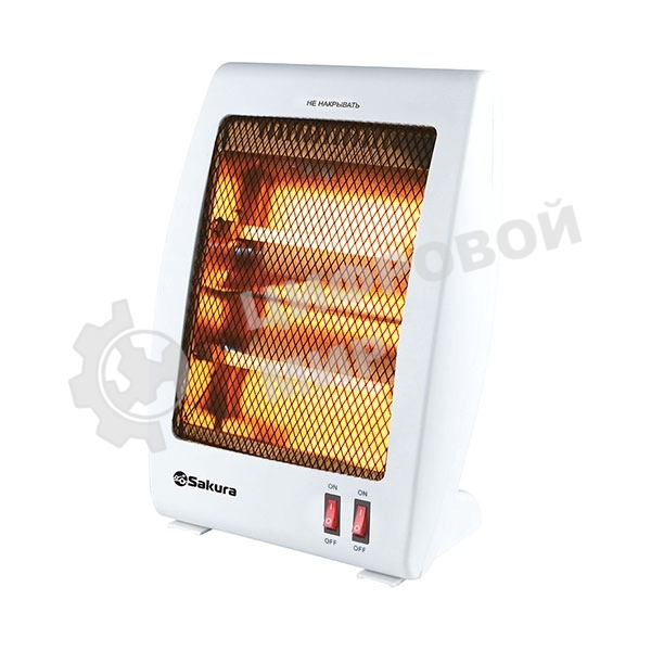 Инфракрасный обогреватель Sakura SA-0670W, белый, кварцевый, 900 Вт, 20 м2