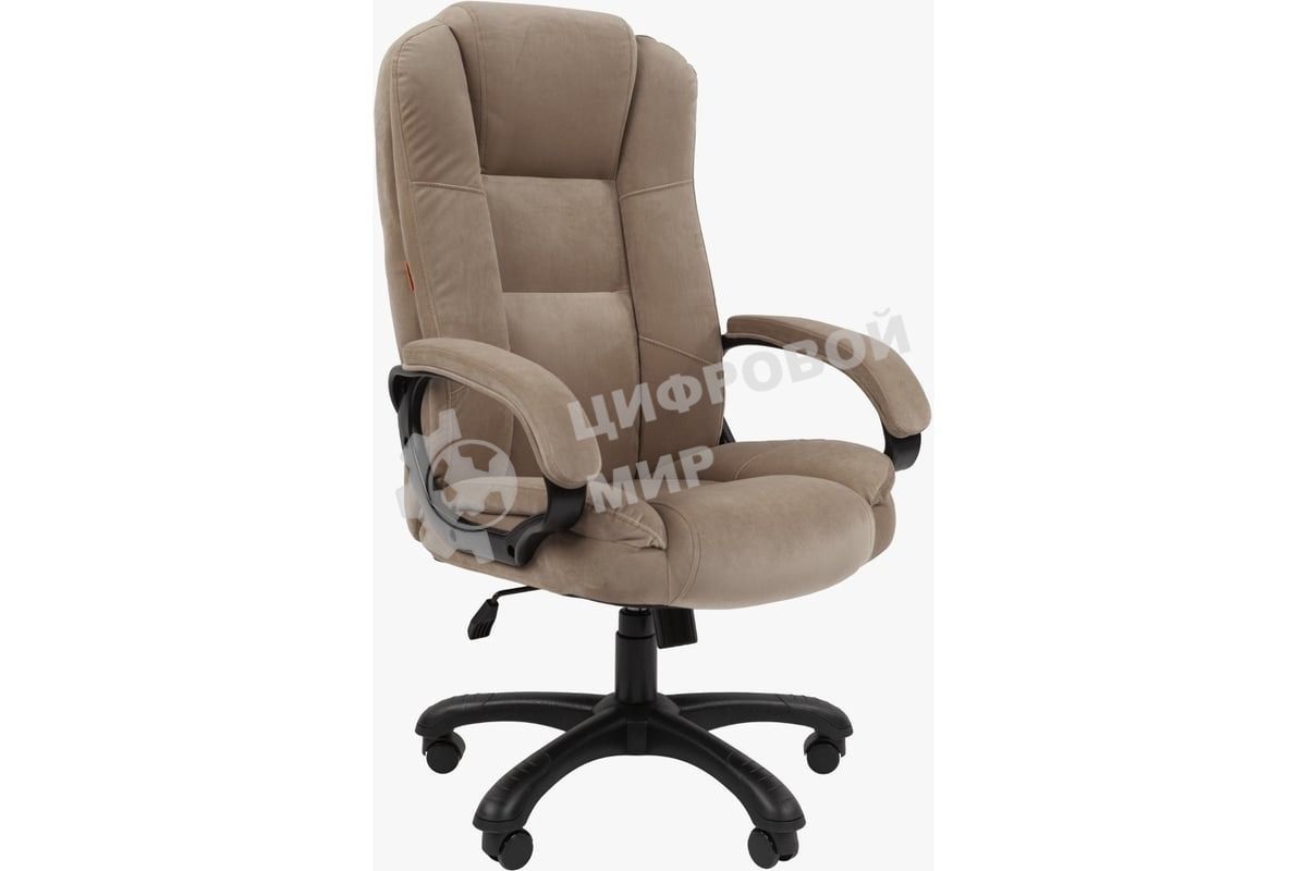 Кресло Chairman Home 600 бежевый, ткань, 120 кг