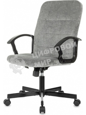 Кресло Бюрократ Triest Fabric серый, ткань