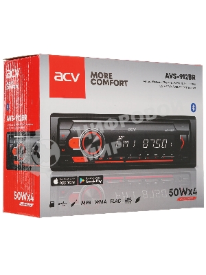 Автомагнитола ACV AVS-912BR 1DIN 4x50Вт