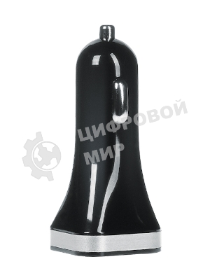 Автомобильное зарядное устройство QUMO 3A, 2 USB, 1A+2A черный