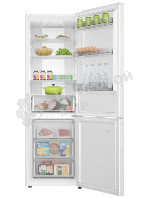 Холодильник Candy CFN6185W белый двухкамерный 207/91 л морозилка снизу, No Frost