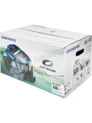 Пылесос Samsung VCC4520S3R/XEV красный, 350/1600 Вт, уборка сухая, пылесборник контейнер 1.3 л