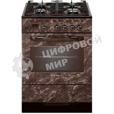 Плита комбинированная Gefest ПГЭ 5302-03 0054 коричневый, конфорок 4 шт, духовка 55 л, 50 см x 85 см x 58.5 см