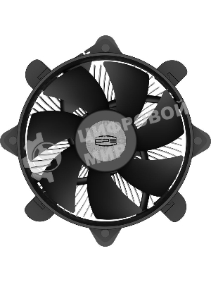 Кулер PcCooler R120-XXNIXX-GL черный 95мм алюминий 2700rpm 27.8db 4-pin 95W 70мм