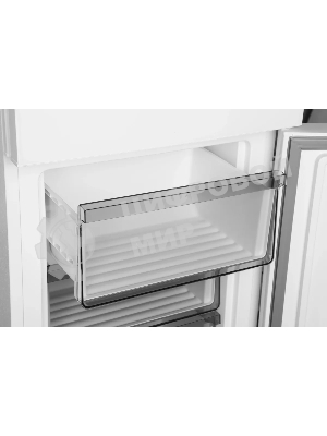 Холодильник Hyundai CC35083F белое стекло двухкамерный 240/95л морозилка снизу, No Frost